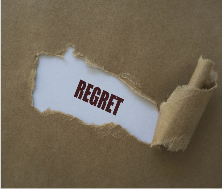 Regret is nothing more than wishing a mistake away. How much sleep have you lost obsessing over something you wish you had not said or done? We should channel our regret and recognize it as a signal to change.